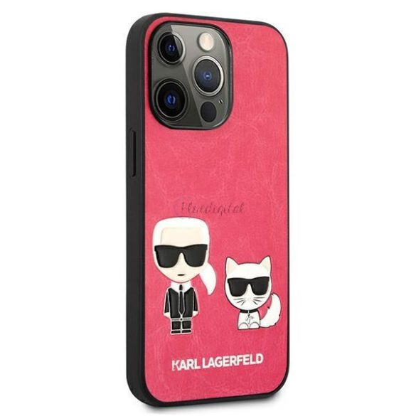 Karl Lagerfeld Klhcp13lpcuskcp iPhone 13 Pro / 13 6.1 "Fuchsia / Fushia tok Ikonik Karl Choupette