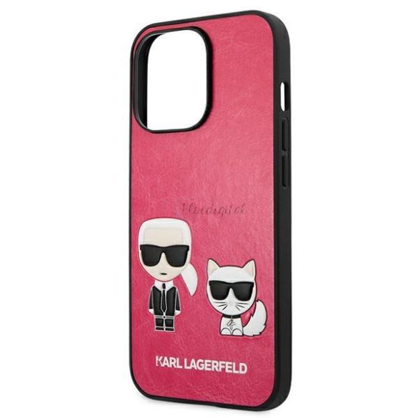 Karl Lagerfeld Klhcp13lpcuskcp iPhone 13 Pro / 13 6.1 "Fuchsia / Fushia tok Ikonik Karl Choupette