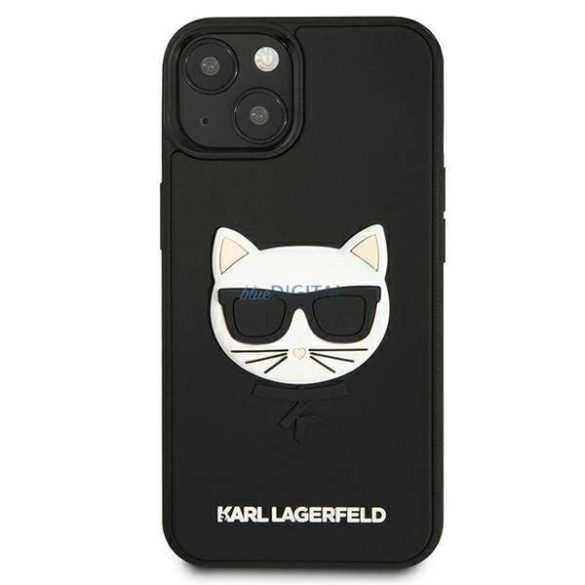 Karl Lagerfeld Klhcp13sch3dbk 13 mini 5,4 "fekete kemény 3D szilikon choupette tok