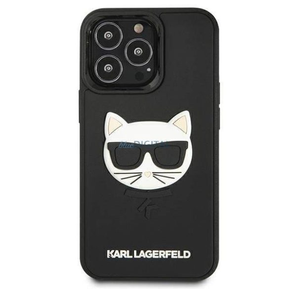 Karl Lagerfeld Klhcp13lch3dbk 13 Pro / 13 6.1 "fekete tok 3D szilikon Choupette