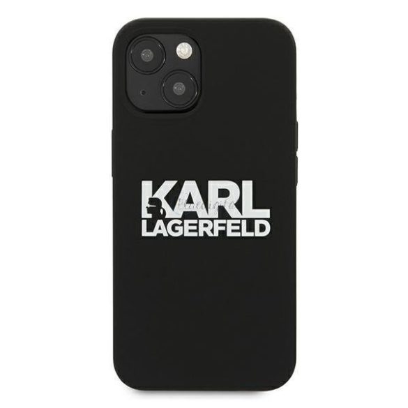 Karl Lagerfeld Klhcp13sslklrbk iPhone 13 mini 5.4 "Silicone Stack Logo fekete tok