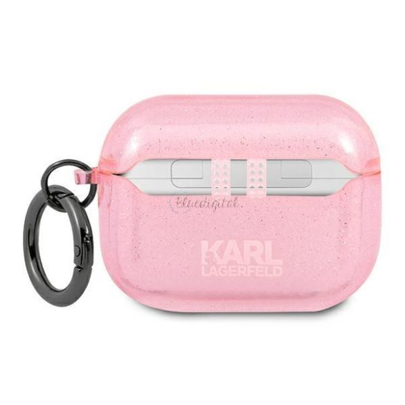 Karl Lagerfeld Khátlapukhgp Airpods Pro tok Pink / Pink csillámos Karl feje