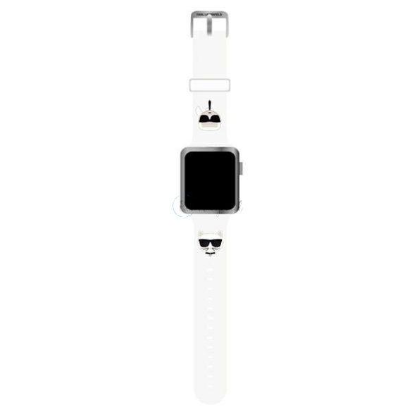 Karl Lagerfeld KLAWMSLCKW Apple Watch 38/40/41mm fehér csereszíj