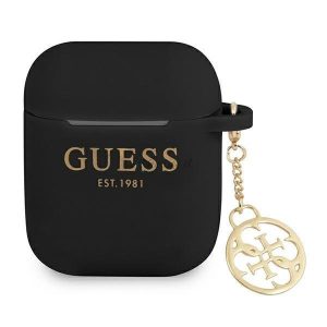 Guess GUA2LSC4EK AirPods 1/2 telefontok fekete Szilikon Charm Kollekció