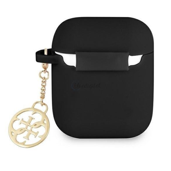 Guess GUA2LSC4EK AirPods 1/2 telefontok fekete Szilikon Charm Kollekció