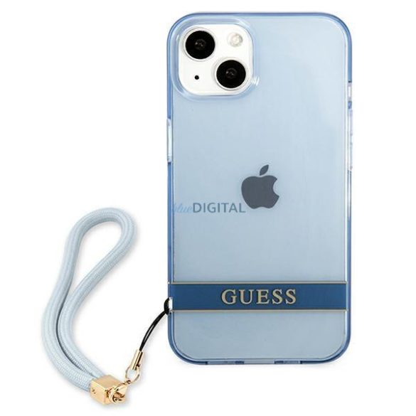 Guess GUHCP13MHTSGSB iPhone 13 6.1 "kék keménytok áttetsző Stap