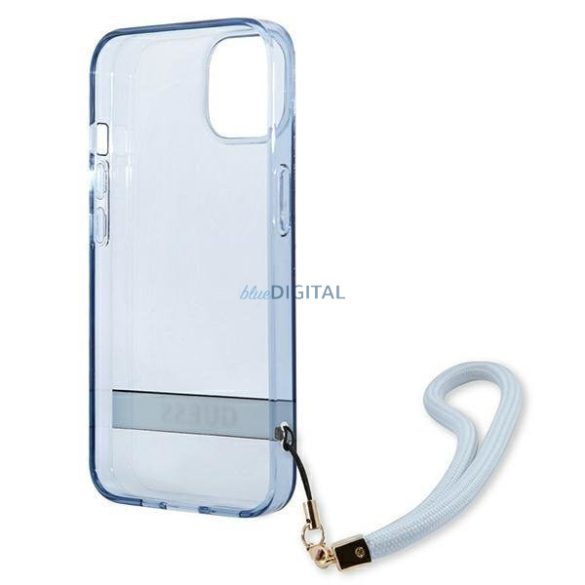 Guess GUHCP13MHTSGSB iPhone 13 6.1 "kék keménytok áttetsző Stap