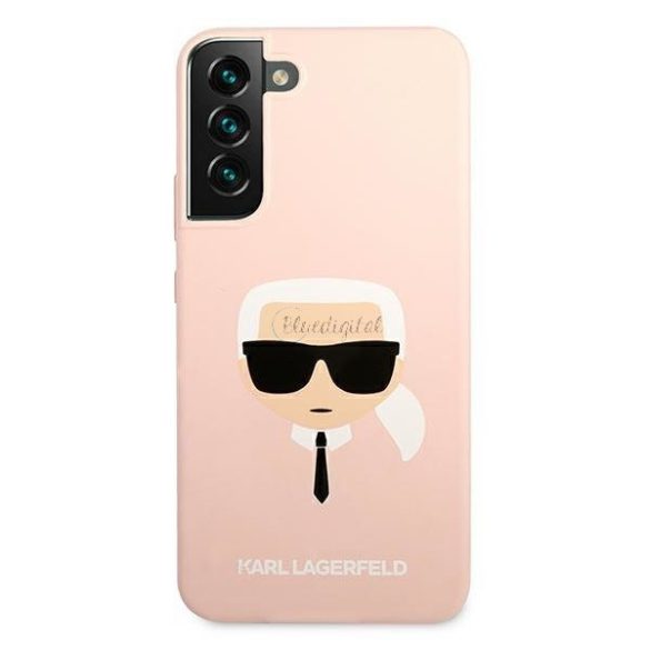 Karl Lagerfeld Klhcs22mslkhpi S22 + S906 Rózsaszín / Rózsaszín tok Silicone Karl feje
