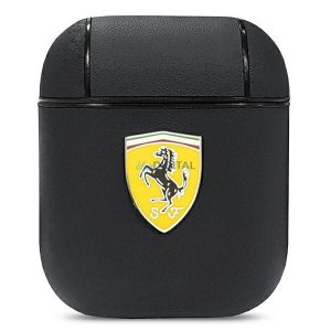 Ferrari FESA2LEBK AirPods borítás fekete On Track bőr