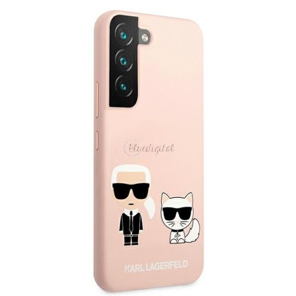 Karl Lagerfeld Klhcs22msskci S22 + S906 tok Light Pink / Light Pink Silicone Ikonik Karl Choupette
