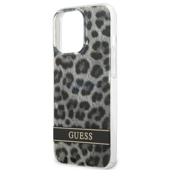 Guess GUHCP13LHSLEOK iPhone 13 Pro / 13 6.1 "szürke keménytok Leopard