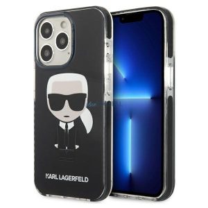 Karl Lagerfeld KLHCP13XTPEIKK iPhone 13 Pro Max 6,7" keménytok fekete Iconik Karl Iconik Karl