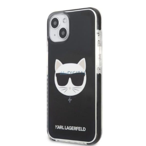Karl Lagerfeld KLHCP13MTPECK iPhone 13 6.1" keménytok fekete/fekete Choupette Head