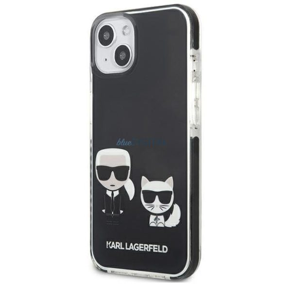 Karl Lagerfeld KLHCP13STPEKCK iPhone 13 mini 5,4" keménytok fekete Karl & Choupette