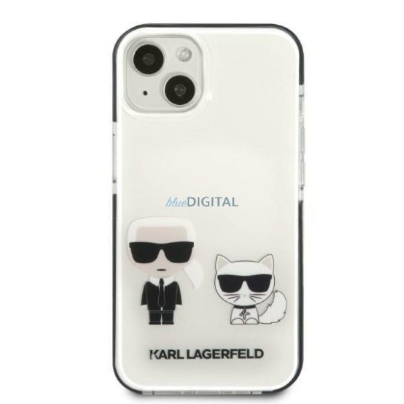 Karl Lagerfeld KLHCP13MTPEKCW iPhone 13 6.1" keménytok fehér/fehér Karl&Choupette