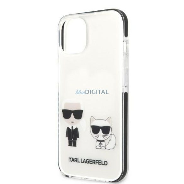 Karl Lagerfeld KLHCP13MTPEKCW iPhone 13 6.1" keménytok fehér/fehér Karl&Choupette