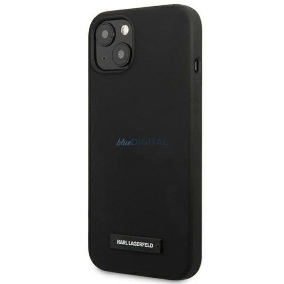 Karl Lagerfeld KLHCP13SSLMP1K iPhone 13 mini 5.4 "kemény tok fekete szilikon plakett