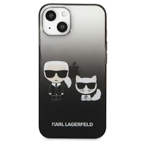 Karl Lagerfeld KLHCP13MTGKCK iPhone 13 6,1 "keménytok fekete Gradient Ikonik Karl & Choupette Ikonik Karl & Choupette