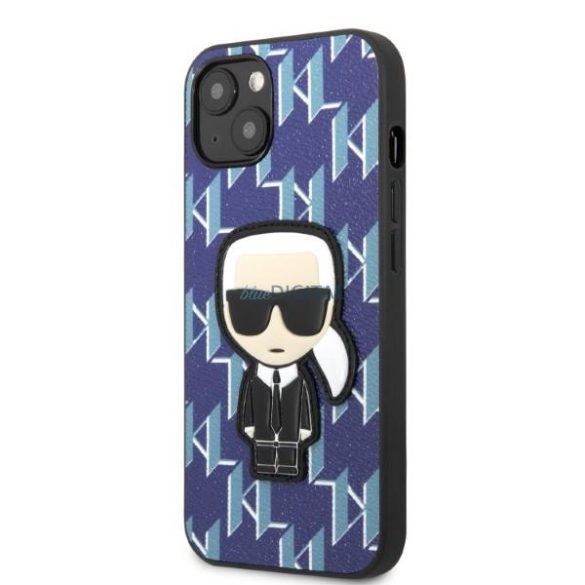 Karl Lagerfeld KLHCP13MPMNIKBL iPhone 13 6.1" keménytok kék/kék Monogram Ikonik Patch