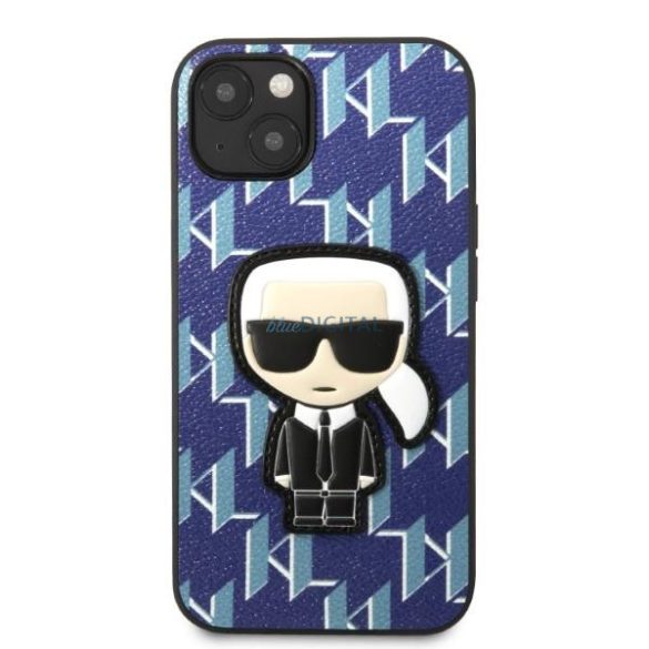 Karl Lagerfeld KLHCP13MPMNIKBL iPhone 13 6.1" keménytok kék/kék Monogram Ikonik Patch