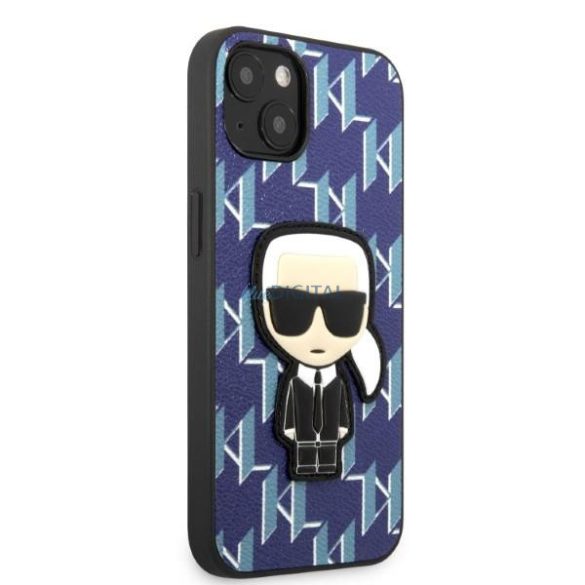 Karl Lagerfeld KLHCP13MPMNIKBL iPhone 13 6.1" keménytok kék/kék Monogram Ikonik Patch