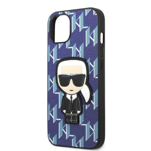 Karl Lagerfeld KLHCP13MPMNIKBL iPhone 13 6.1" keménytok kék/kék Monogram Ikonik Patch