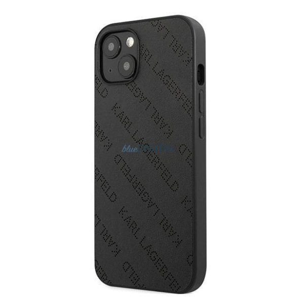 Karl Lagerfeld KLHCP13SPTLK iPhone 13 mini 5,4 "keménytok fekete perforált Allover