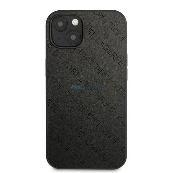 Karl Lagerfeld KLHCP13SPTLK iPhone 13 mini 5,4 "keménytok fekete perforált Allover
