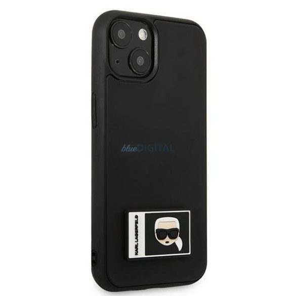 Karl Lagerfeld KLHCP13S3DKPK iPhone 13 mini 5,4" fekete keménytok Ikonik Patch