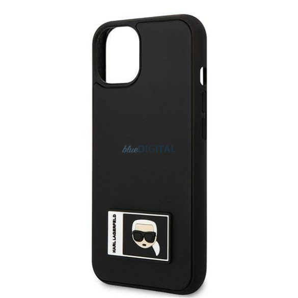 Karl Lagerfeld KLHCP13S3DKPK iPhone 13 mini 5,4" fekete keménytok Ikonik Patch