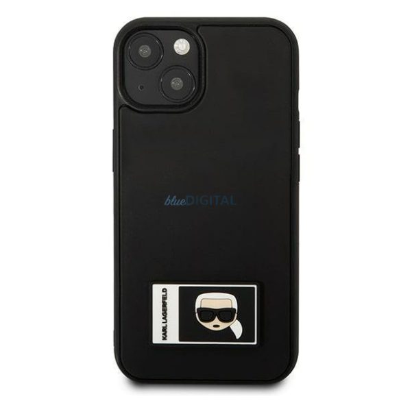 Karl Lagerfeld KLHCP13M3DKPK iPhone 13 6,1" fekete keménytok Ikonik Patch Ikonik keménytok