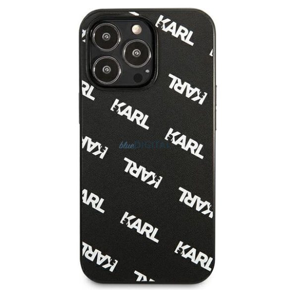 Karl Lagerfeld KLHCP13LPULMBK3 iPhone 13 Pro / 13 6.1" keménytok fekete Allover