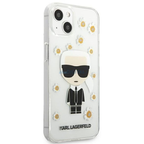 Karl Lagerfeld KLHCP13SHFLT iPhone 13 mini 5.4 "átlátszó Virág Ikonik Karl