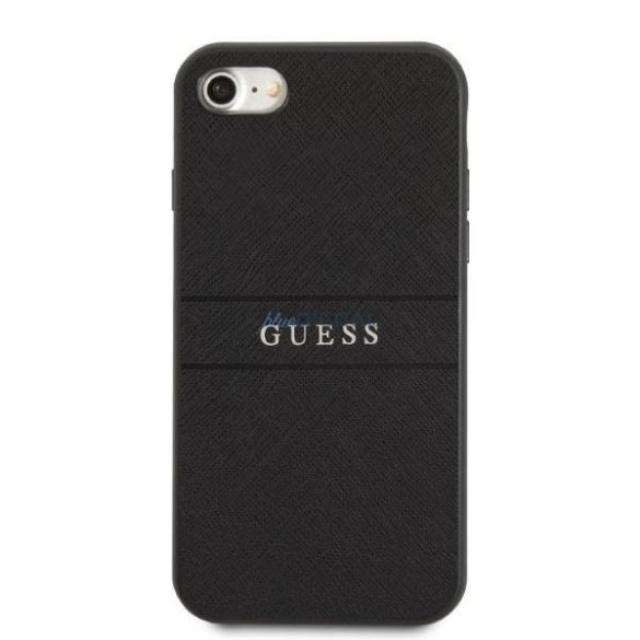 Guess GUHCI8PSASBBK iPhone 7/8 / SE 2020 / SE 2022 fekete/fekete szafiano szíj