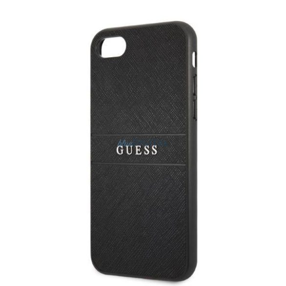 Guess GUHCI8PSASBBK iPhone 7/8 / SE 2020 / SE 2022 fekete/fekete szafiano szíj