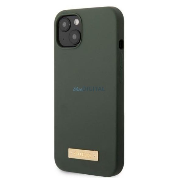 Guess GUHMP13MSBPLA iPhone 13 6.1" zöld/keki keménytok Szilikon logós lemez MagSafe