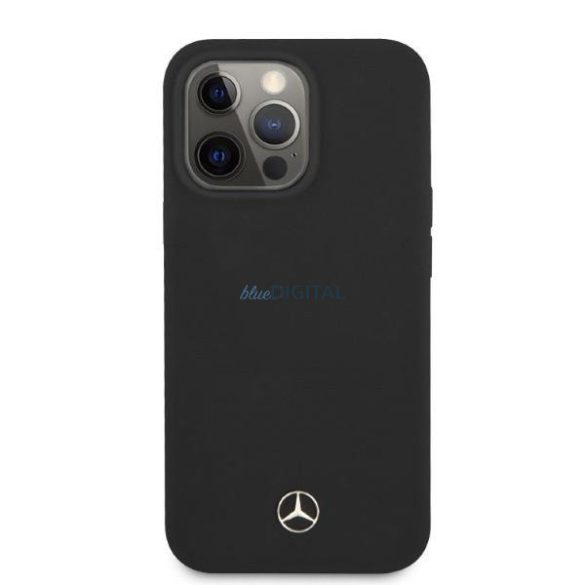 Mercedes MEHMP13LSILBK iPhone 13 Pro / 13 6,1" fekete keménytok szilikon Magsafe