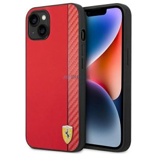 Ferrari FEHCP14MAXRE iPhone 14 Plus 6,7" piros keménytok Carbon