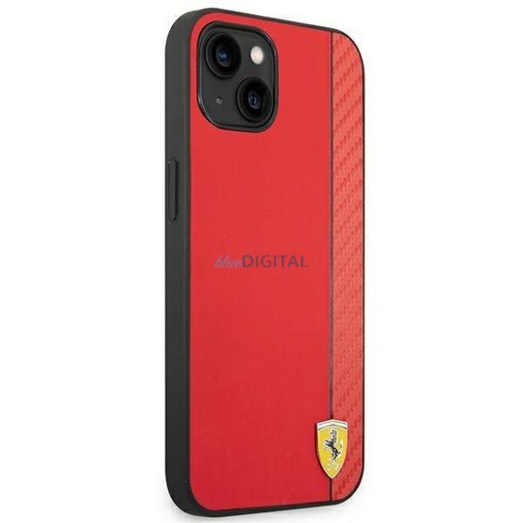 Ferrari FEHCP14MAXRE iPhone 14 Plus 6,7" piros keménytok Carbon