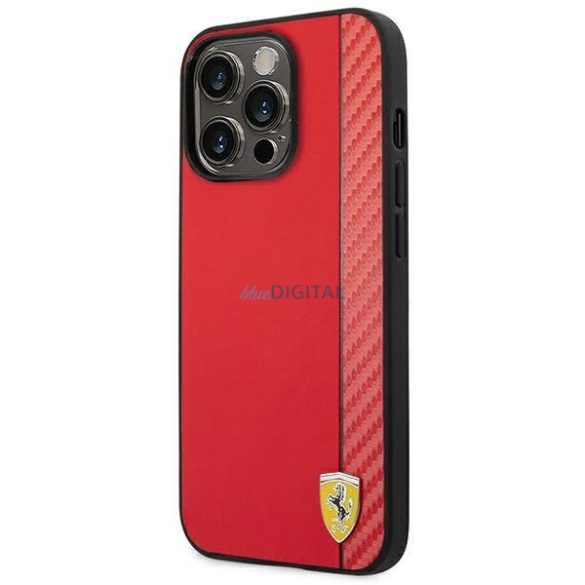 Ferrari FEHCP14LAXRE iPhone 14 Pro 6,1" piros keménytok Carbon