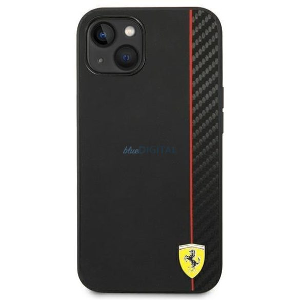 Ferrari FEHCP14SAXBK iPhone 14 6.1 "fekete keménytok Carbon