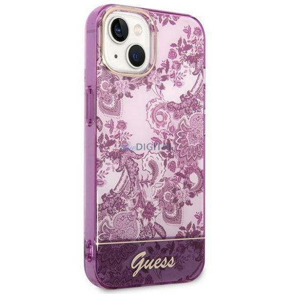 Guess GUHCP14MHGPLHF iPhone 14 Plus 6.7" fukszia/fukszia keménytokos Porcelán kollekció