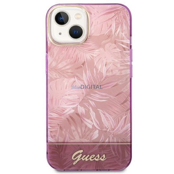 Guess GUHCP14MHGGJGHP iPhone 14 Plus 6,7" rózsaszín keménytok Jungle kollekció