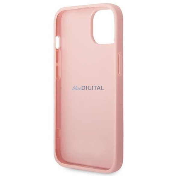 Guess GUHCP14MHGGSHP iPhone 14 Plus 6.7 "rózsaszín kemény tok Glitter Script