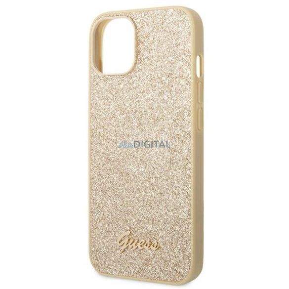 Guess GUHCP14SHGGSHD Glitter Script tok iPhone 14 - arany