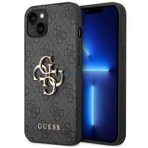 Guess GUHCP14M4GMGGR iPhone 14 Plus 6.7 "szürke keménytok 4G nagy fém logó