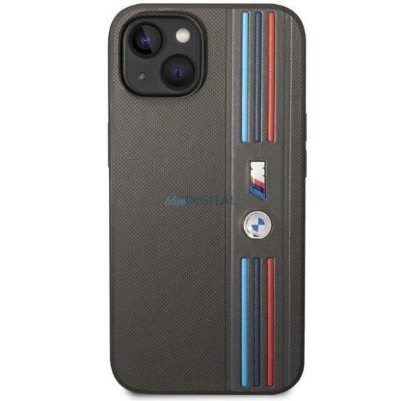 BMW BMHCP14M22PPMA iPhone 14 Plus 6.7" szürke Tricolor M Collection tok