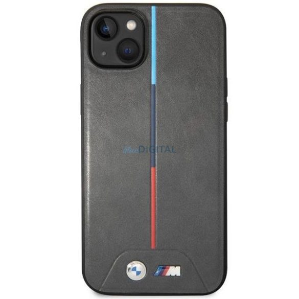 BMW BMHCP14M22PVTA iPhone 14 Plus 6.7" szürke steppelt trikolor tok