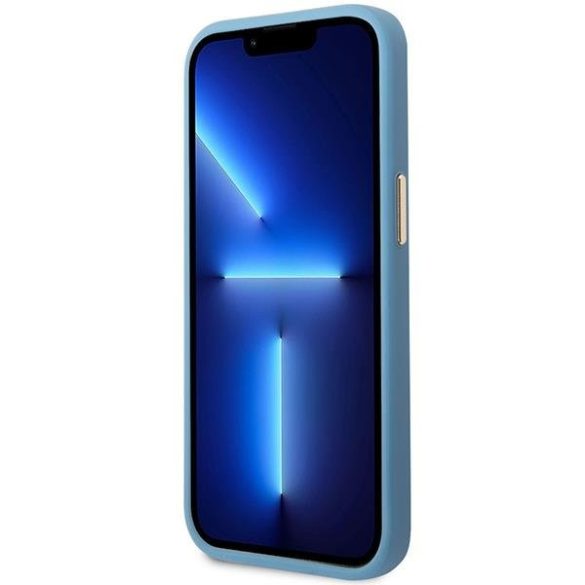 Guess GUHMP14XU4GPRB iPhone 14 Pro Max 6.7" kék keménytok  4G logólemez MagSafe