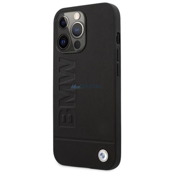 Etui BMW BMHMP14LSLLBK iPhone 14 Pro 6,1" fekete keménytok Aláírás Logó Impresszum Magsafe